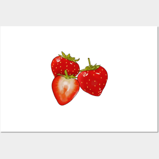 Rote Erdbeeren Posters and Art